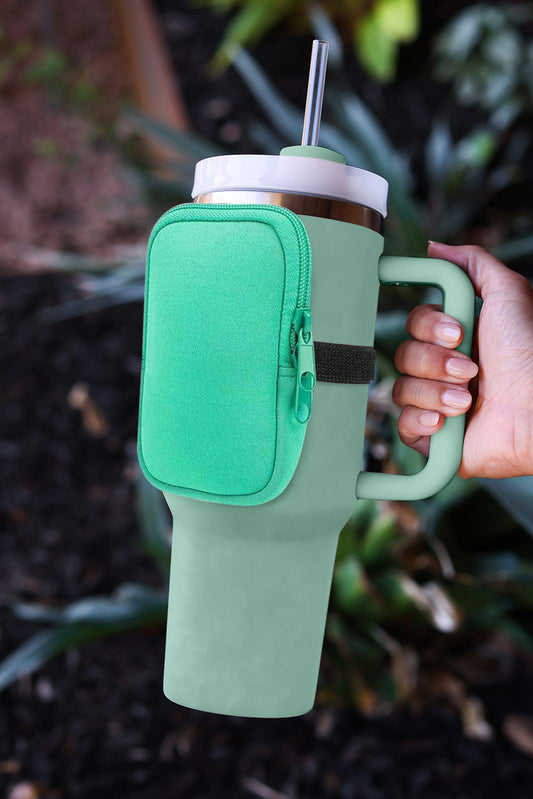 Green Stainless Steel Double Insulated Handle Cup 40oz With Bag